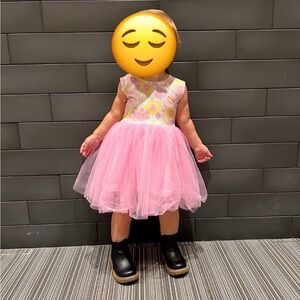 Pink tulle dress